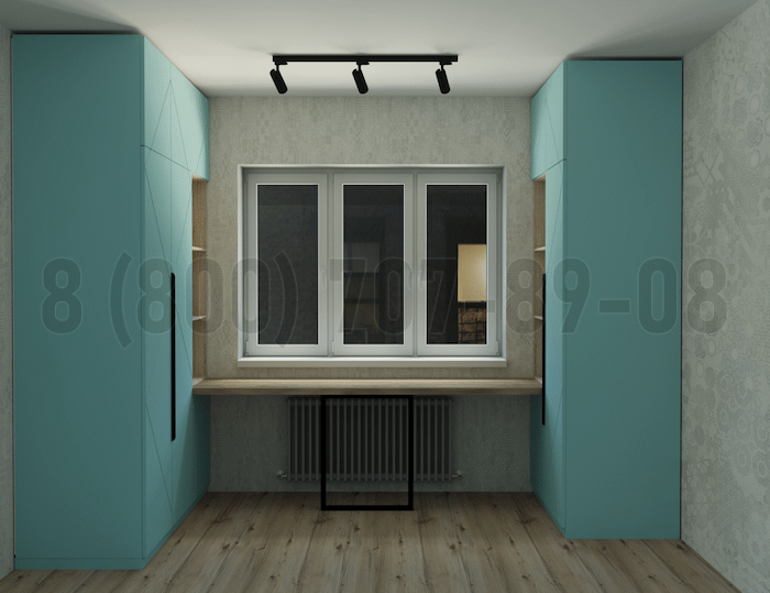Бирюзовый шкаф в Жуковском